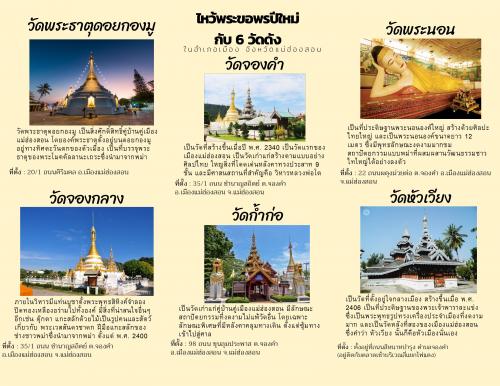 สายมูเตลู ไหว้พระขอพร 6 วัด ในอำเภอเมืองแม่ฮ่องสอน